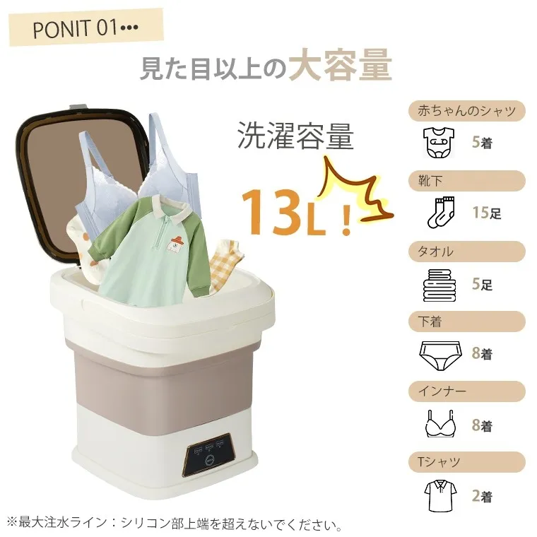 衣類を洗っている様子