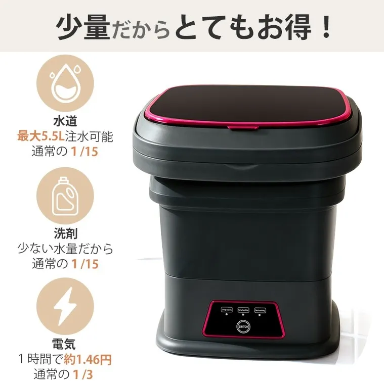 静音・節約・防水の説明