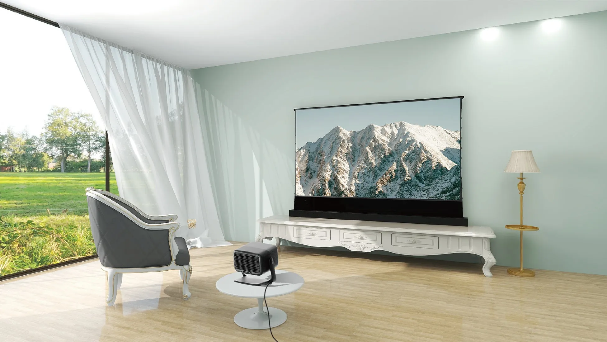 VIVIDSTORM製 電動レーザースクリーン