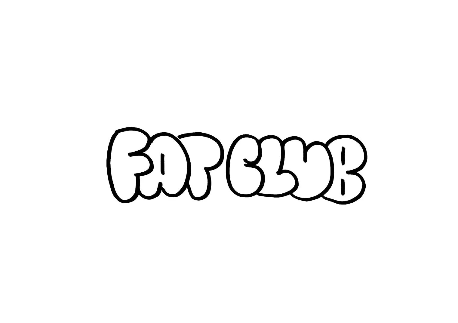 FAT CLUBのロゴとアパレル・雑貨