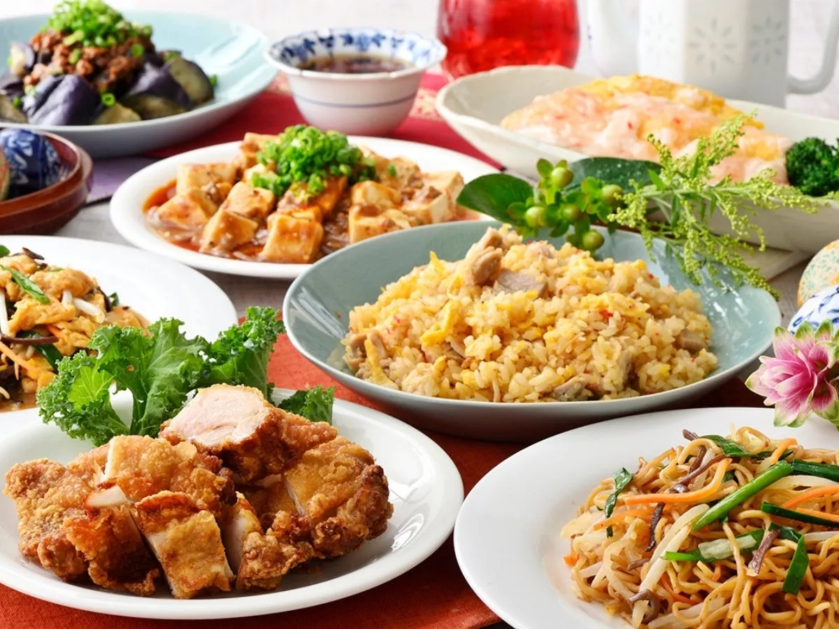 本格中華料理の盛り合わせ