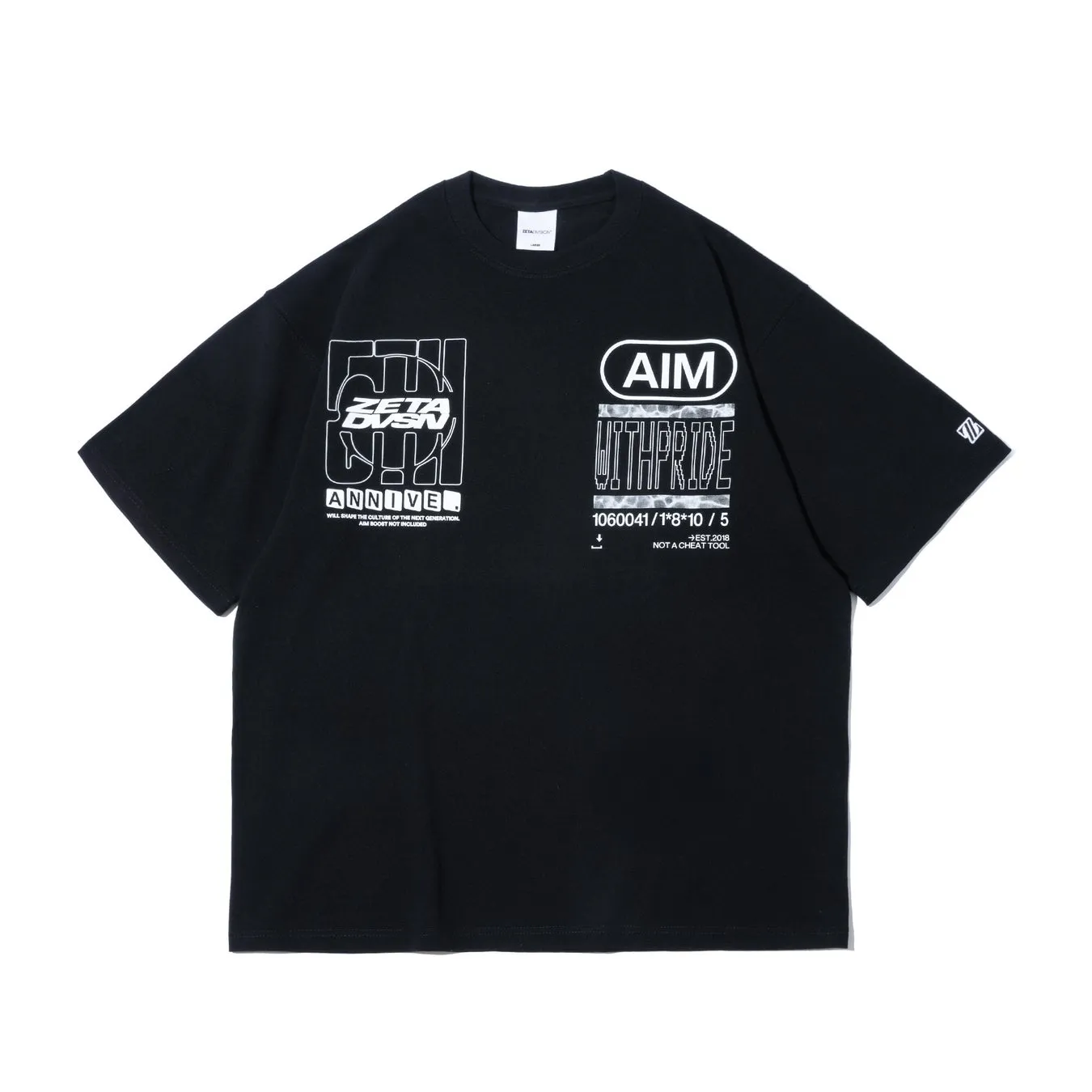 ZETA DIVISION 5TH ANNIVERSARY TEE / BLACK (表)