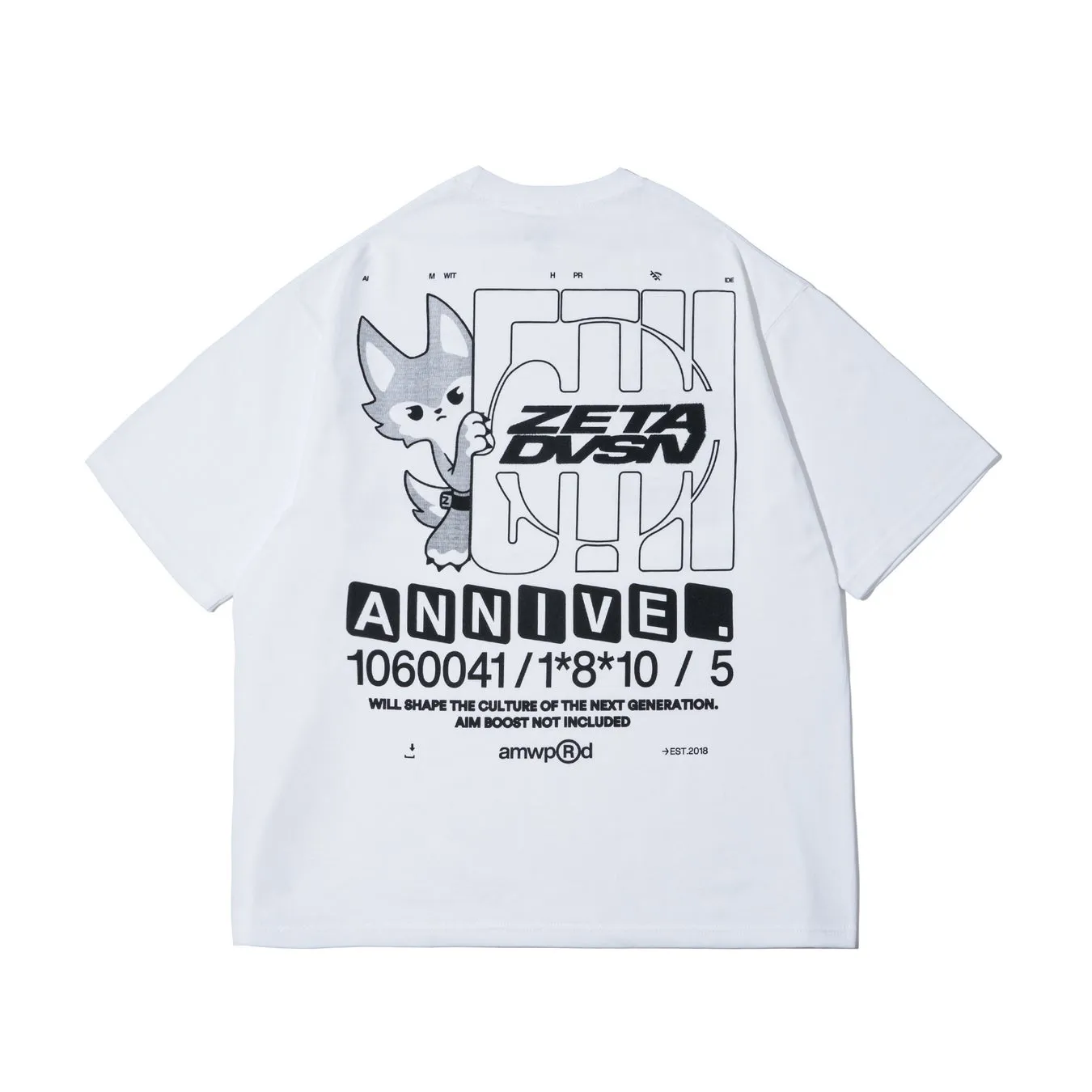 ZETA DIVISION 5TH ANNIVERSARY TEE / WHITE (裏)