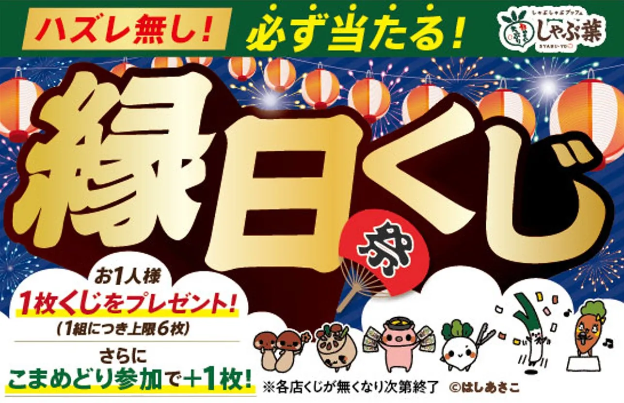 縁日くじのパネル