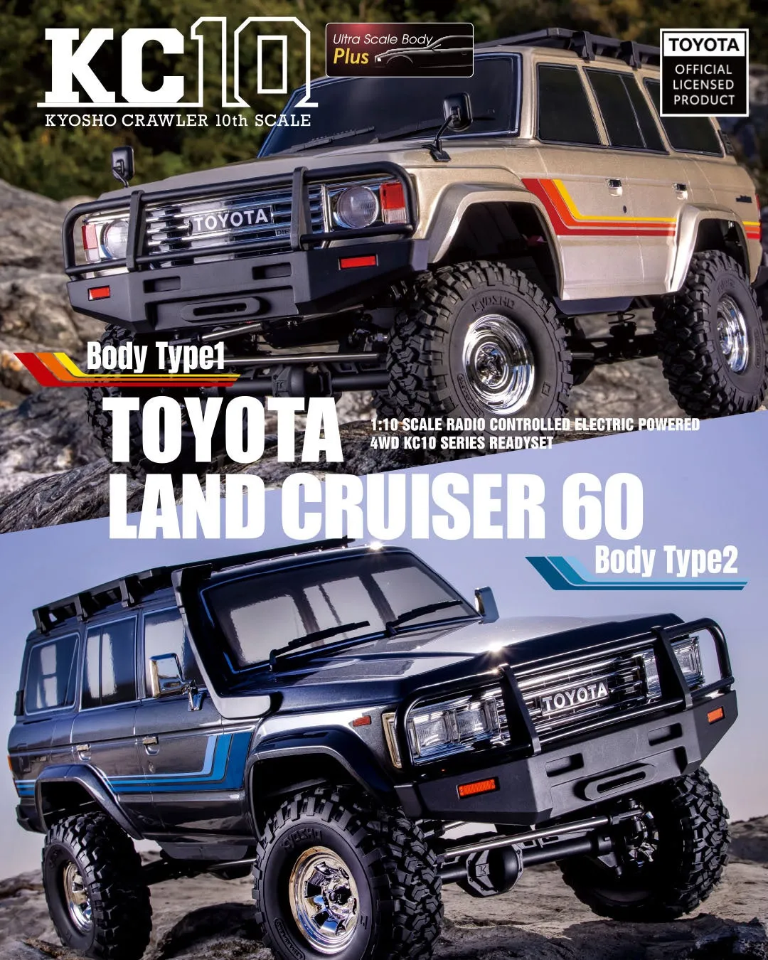 【ついに角目!】京商 KC10 ランドクルーザー60後期型RCクローラー登場!リアルな冒険が始まる