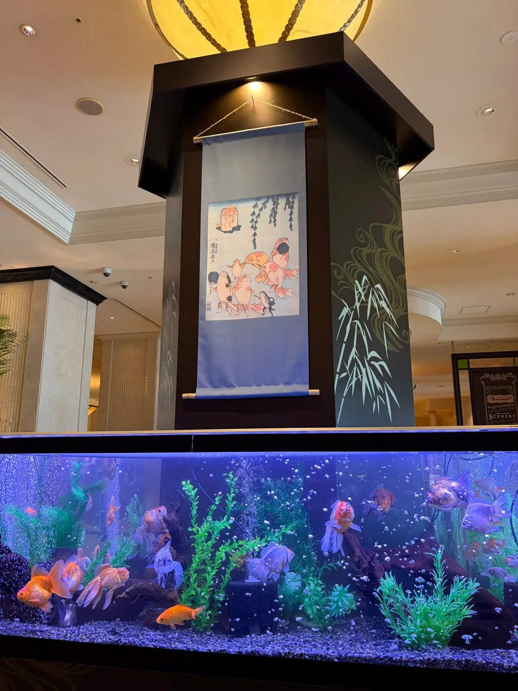 浮世絵と金魚