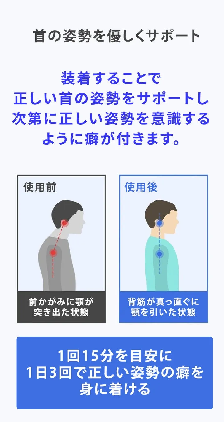 ネックサポーター着用イメージ
