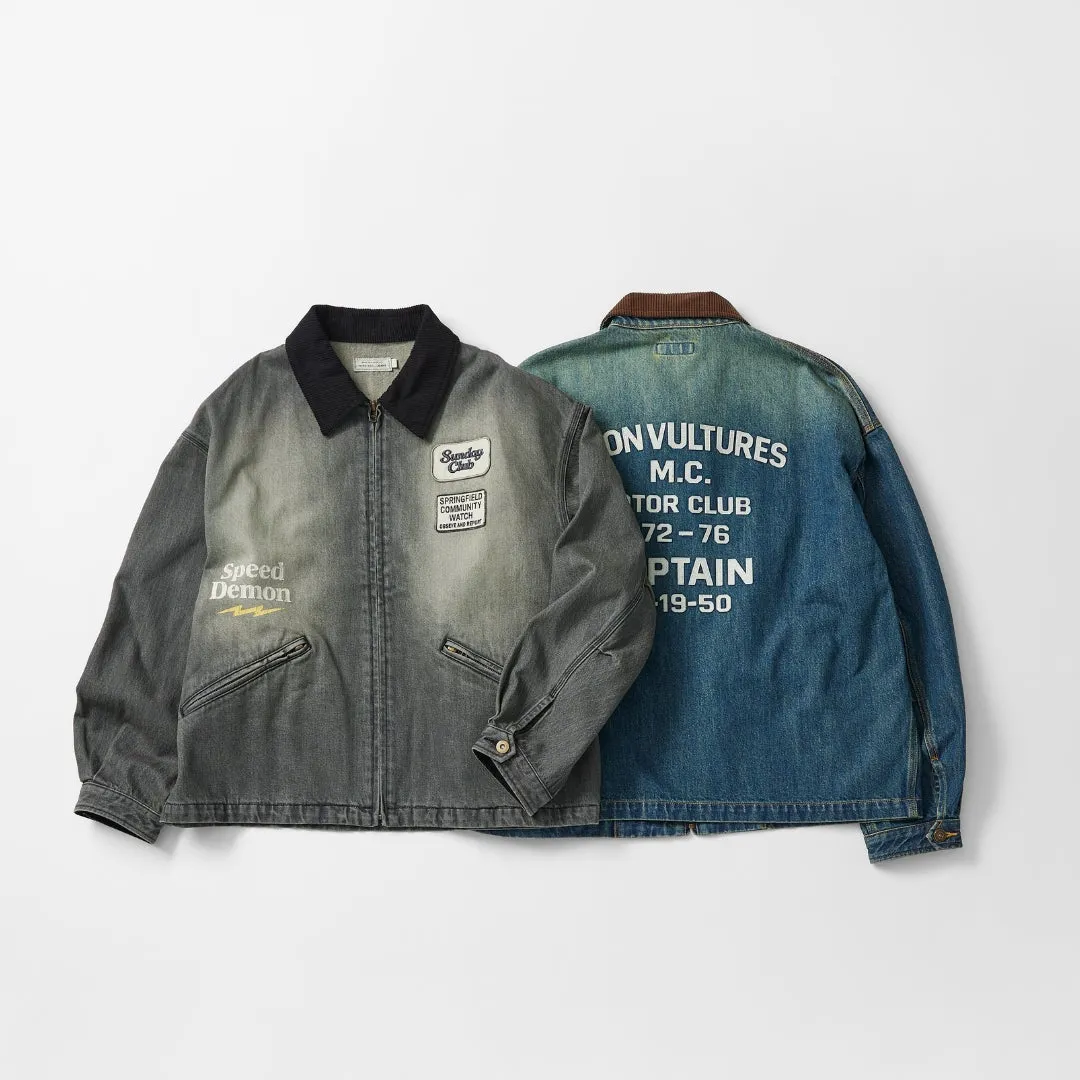 DENIM ZIP WORK JACKET