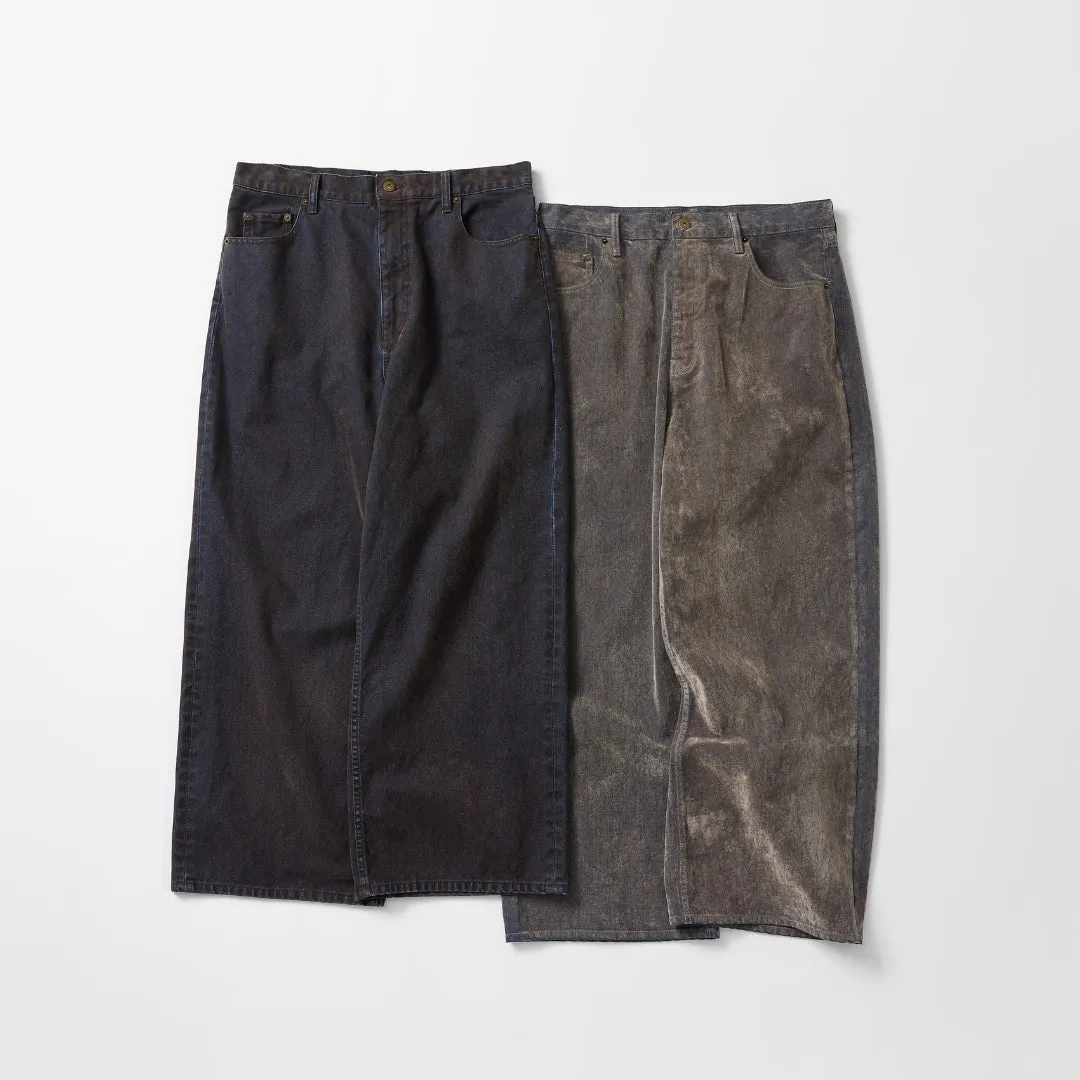 DENIM FLOCKY PANTS