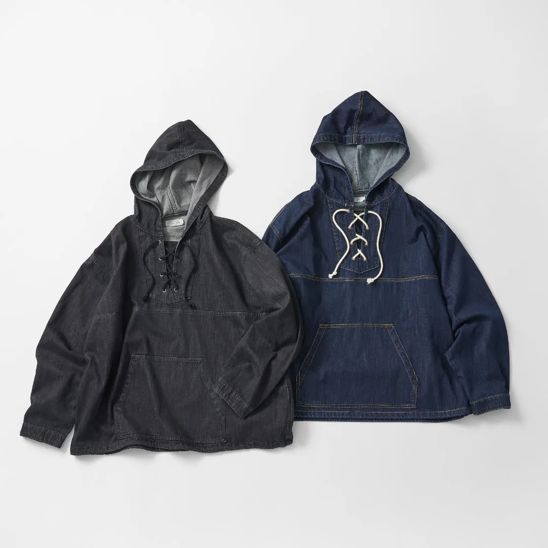 DENIM ANORAK HOODIE