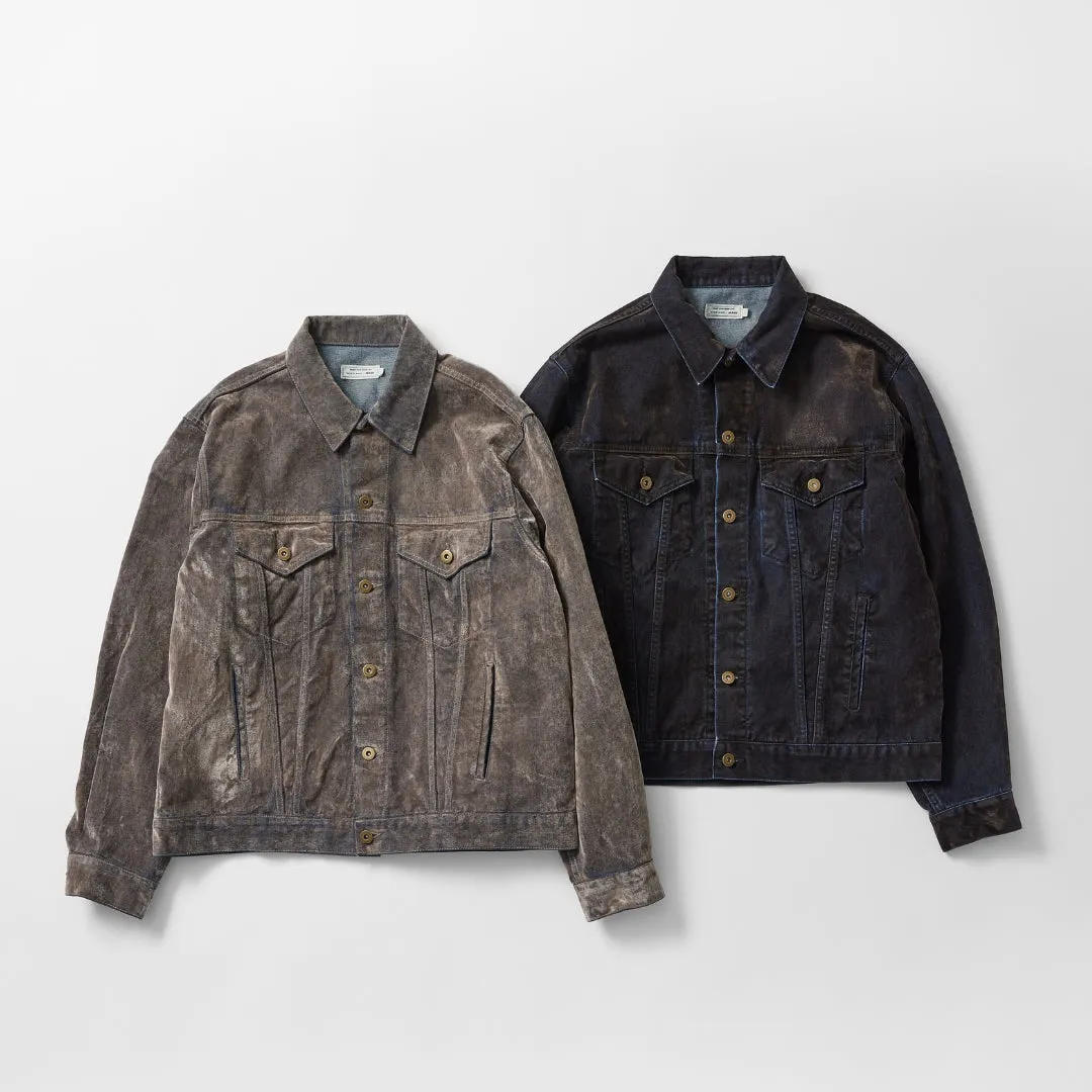 DENIM FLOCKY JACKET