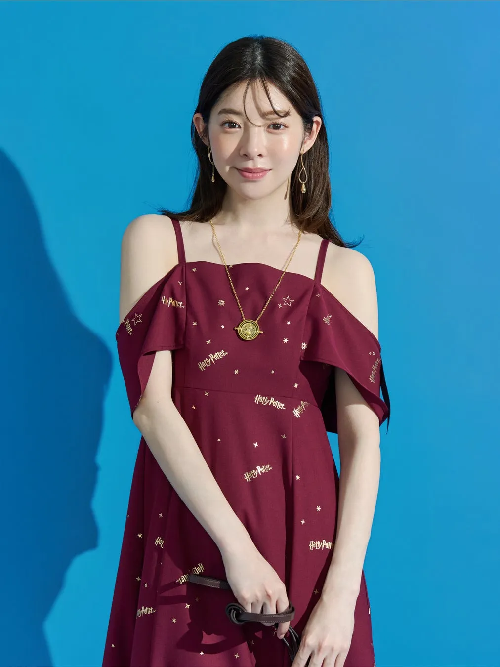 Harry Potterコレクション ロゴプリントケープキャミワンピース（イエロー）