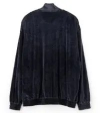 VELOUR TRACK TOP BLACK (エンボス柄拡大)