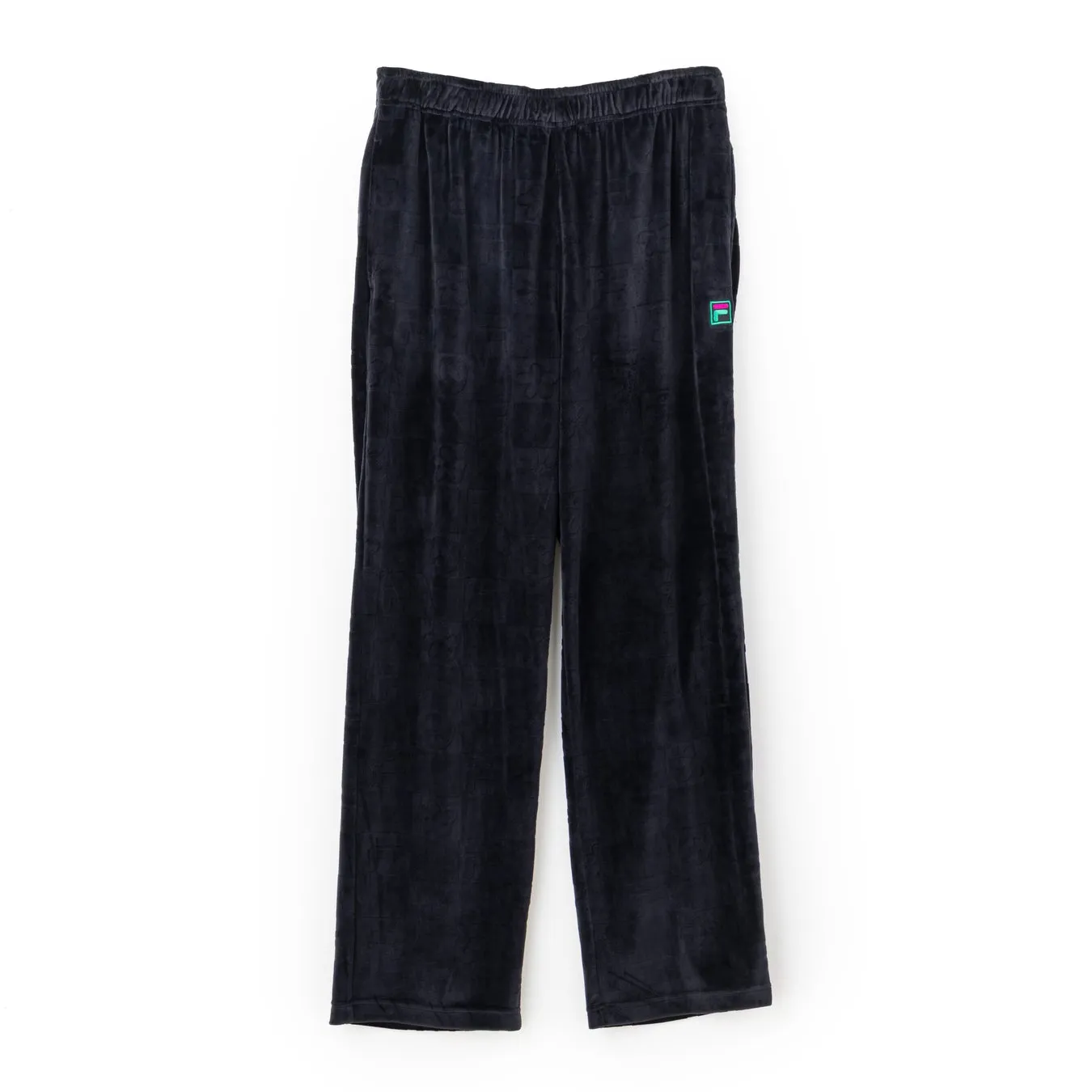 VELOUR TRACK PANTS BLACK