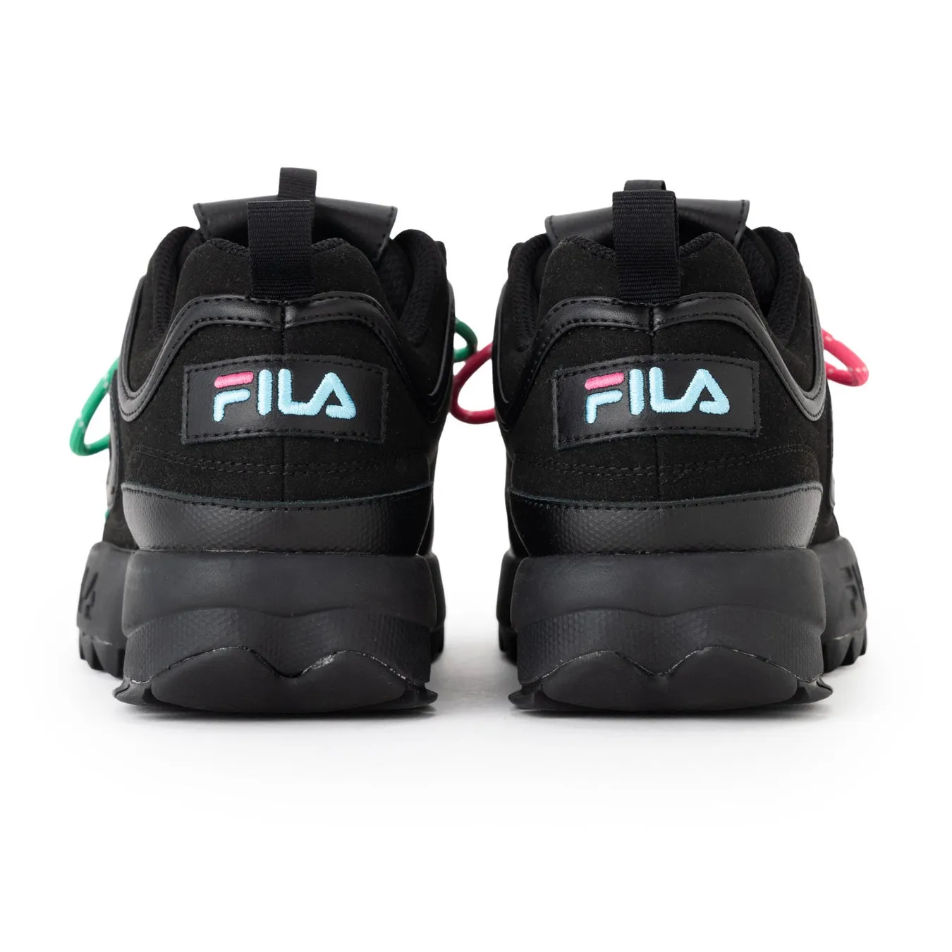 DISRUPTOR2 DS Black/River Blue/Camellia Rose (上部)