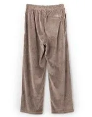 VELOUR TRACK PANTS BEIGE (ロゴ部分)