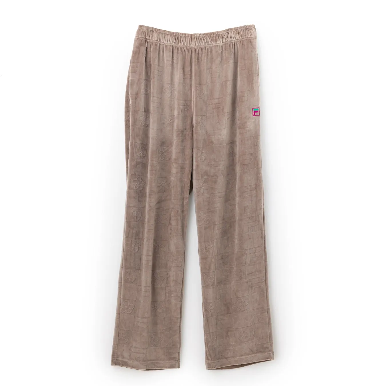 VELOUR TRACK PANTS BEIGE