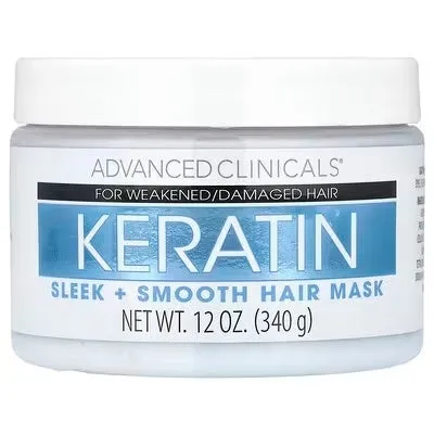 Advanced Clinicals ケラチン スリーク＆スムース ヘアマスク