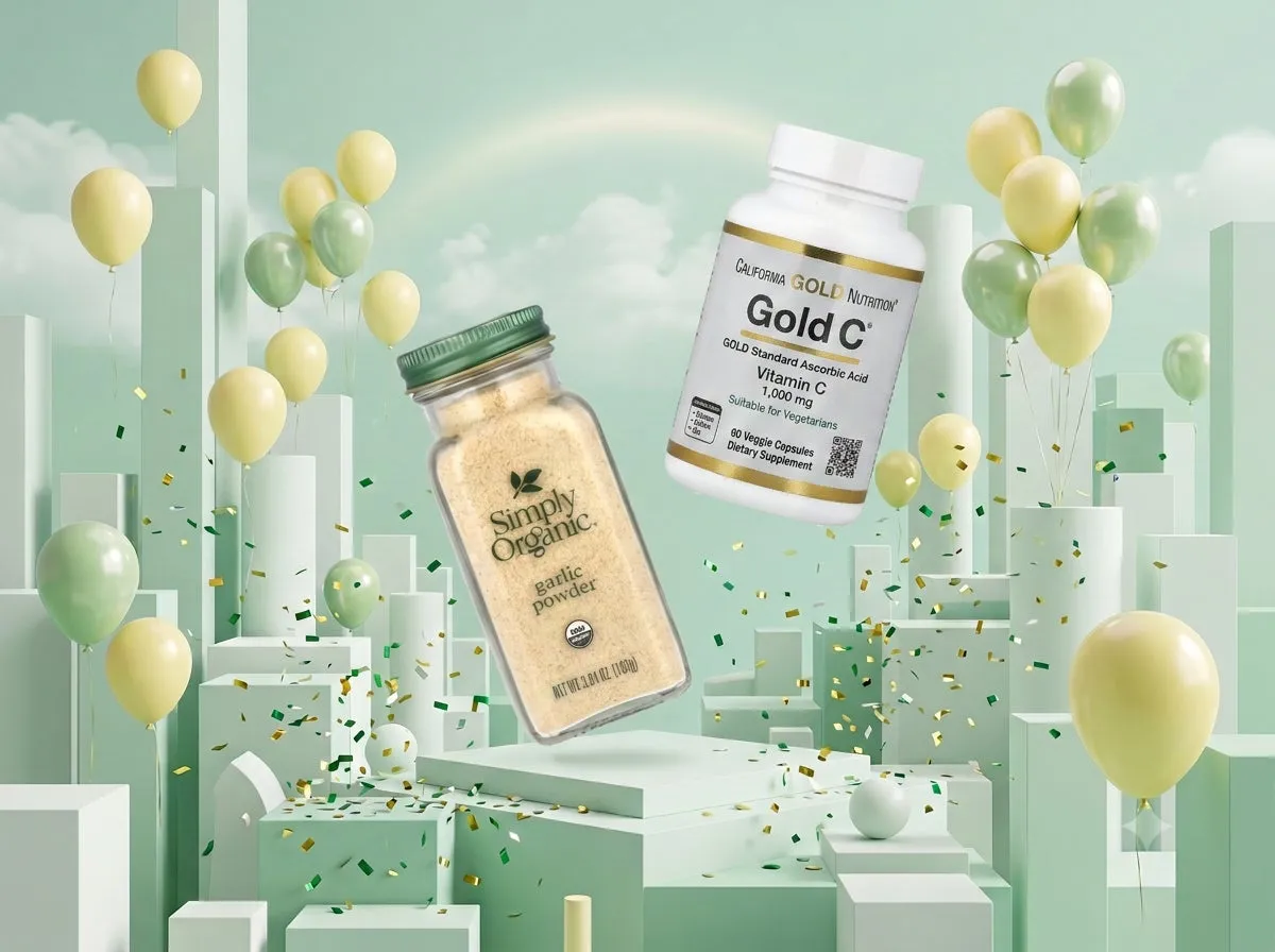 iHerbの商品とロゴ
