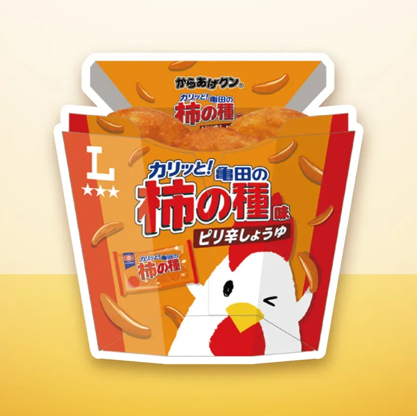 からあげクン 亀田の柿の種味 ピリ辛しょうゆ