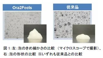 濃密泡ステインクリア処方の説明図