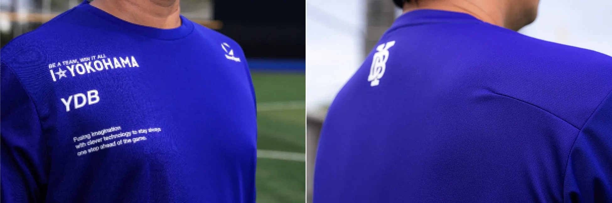 Tシャツの胸元デザインのアップ