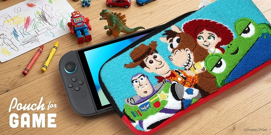 もこもこサガラ刺繍のゲーム用ポーチ