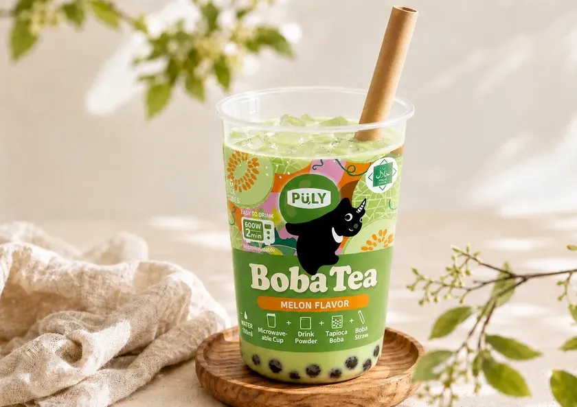 プーリータピオカドリンク(BobaTea) 「メロン」イメージ