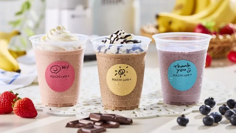 MACHI café+のカップやメニュー
