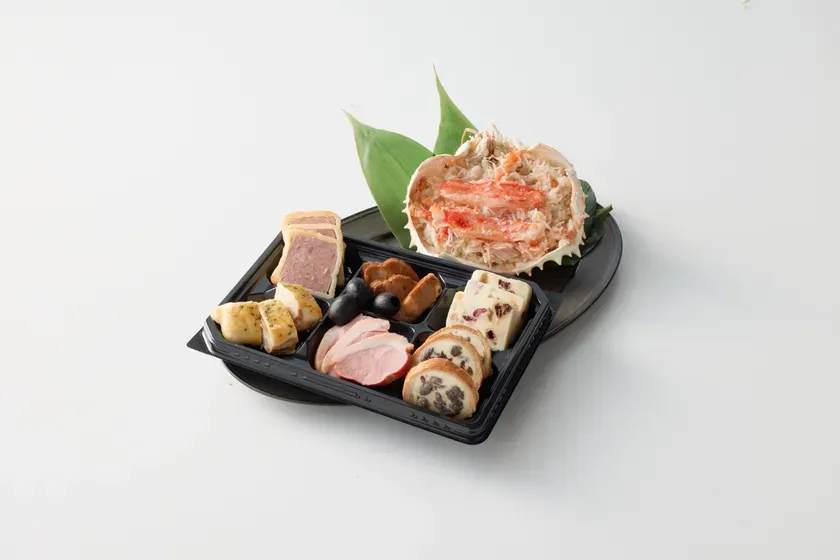 タラバ蟹甲羅飯と冷製オードブルセット