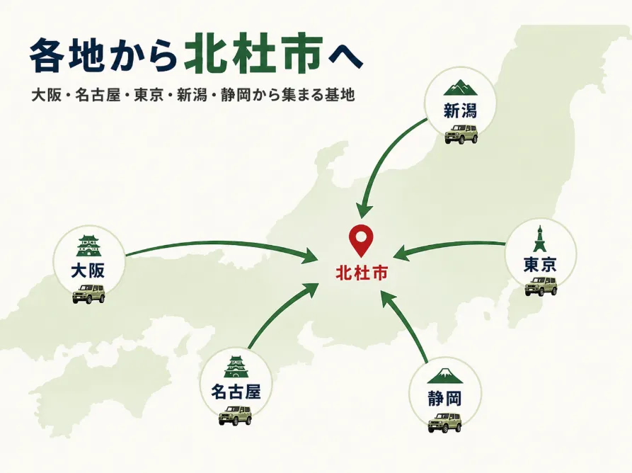 全国からのアクセスイメージ