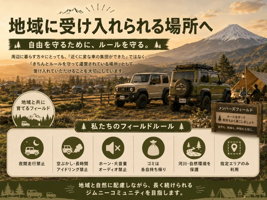 自然の中での活動と環境保護のイメージ