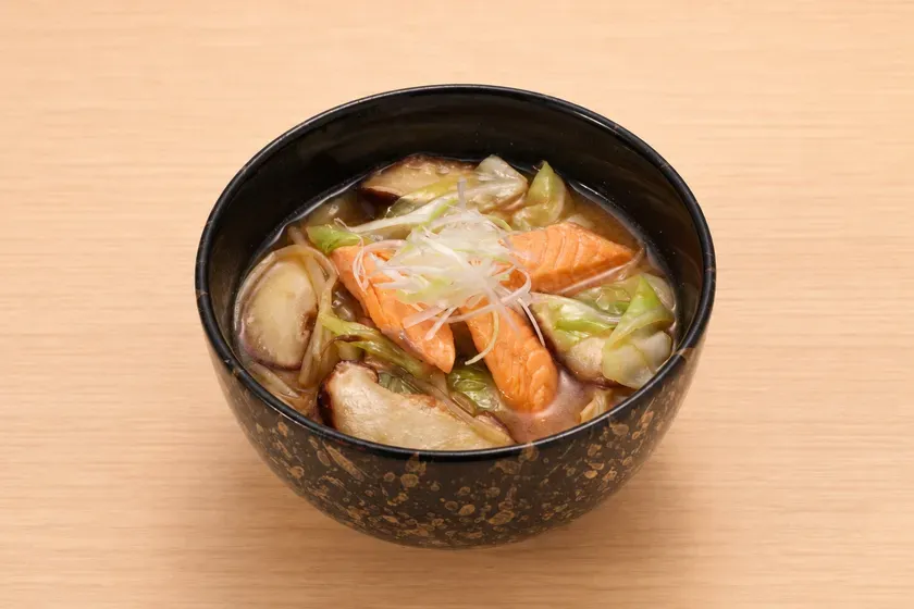 播州サーモンのちゃんちゃん味噌うどん