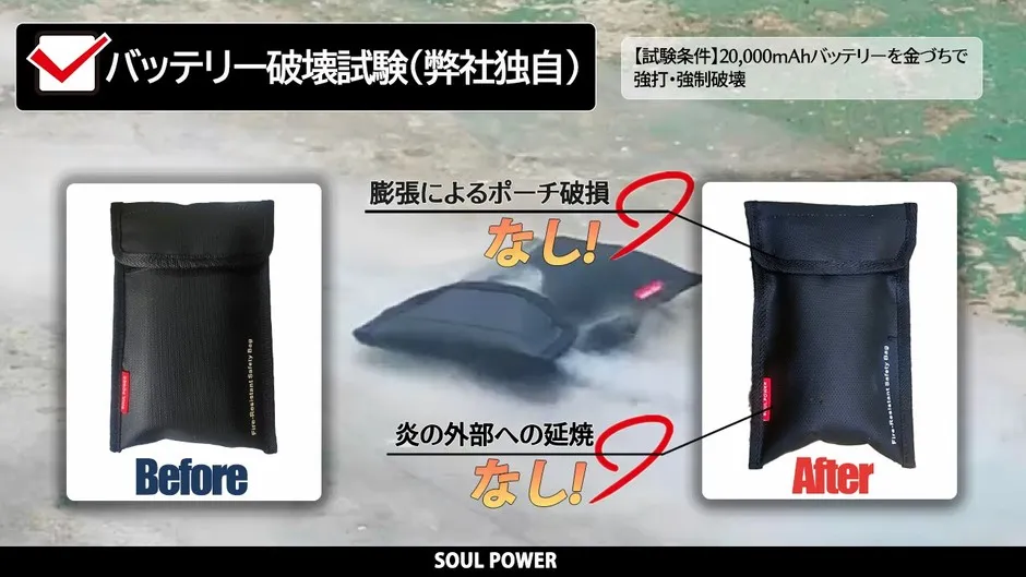 衝撃破壊試験の画像