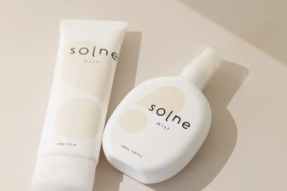 solne washとmistの接写