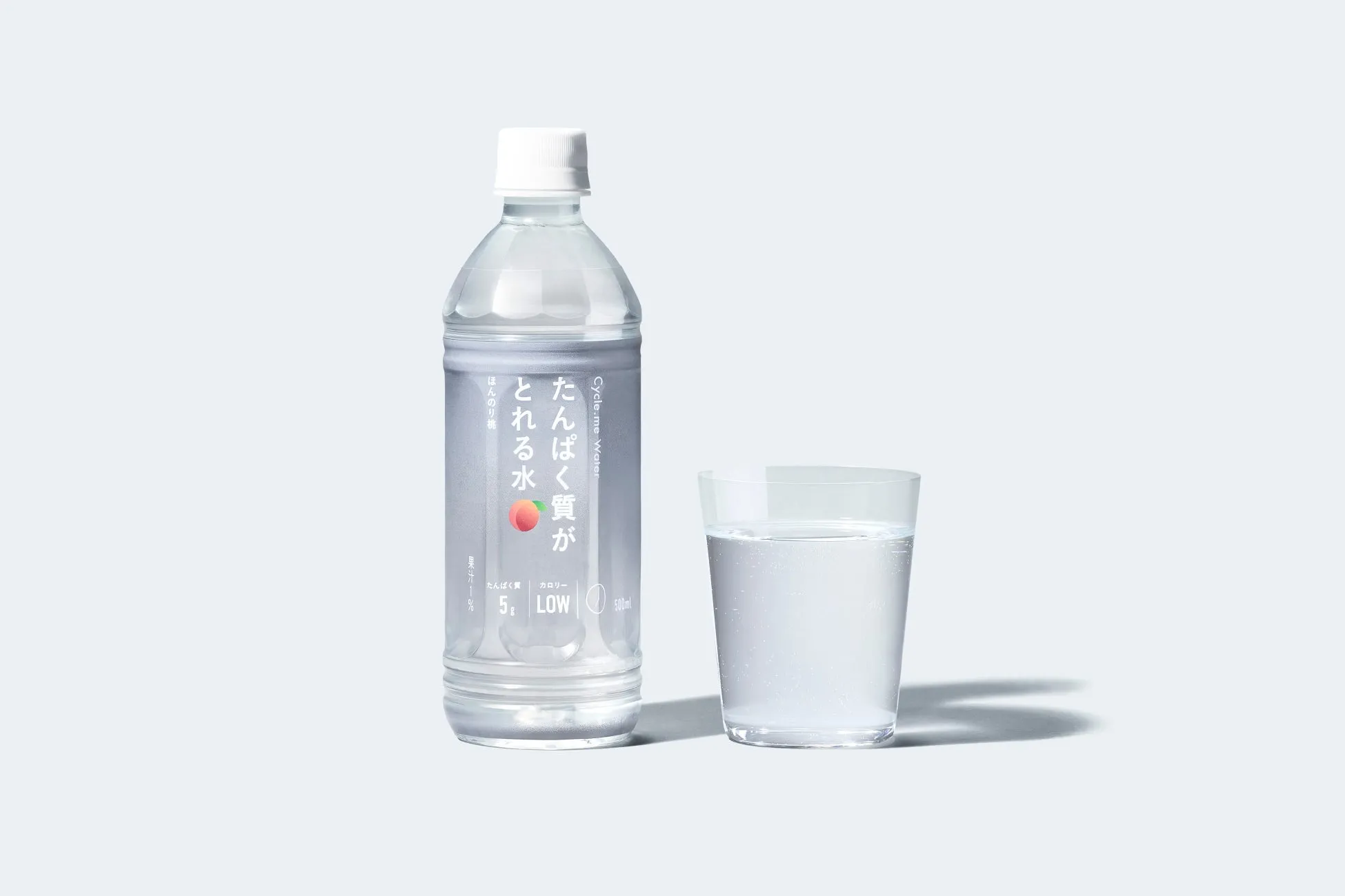 たんぱく質がとれる水 ほんのり桃