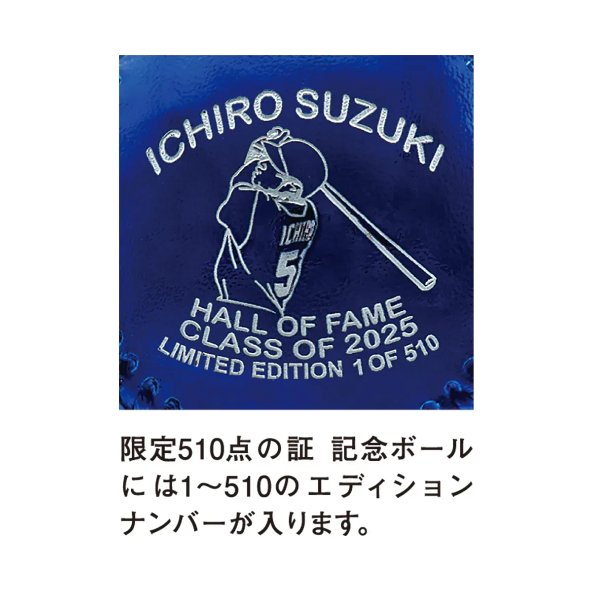 エディションナンバー入り記念ボール