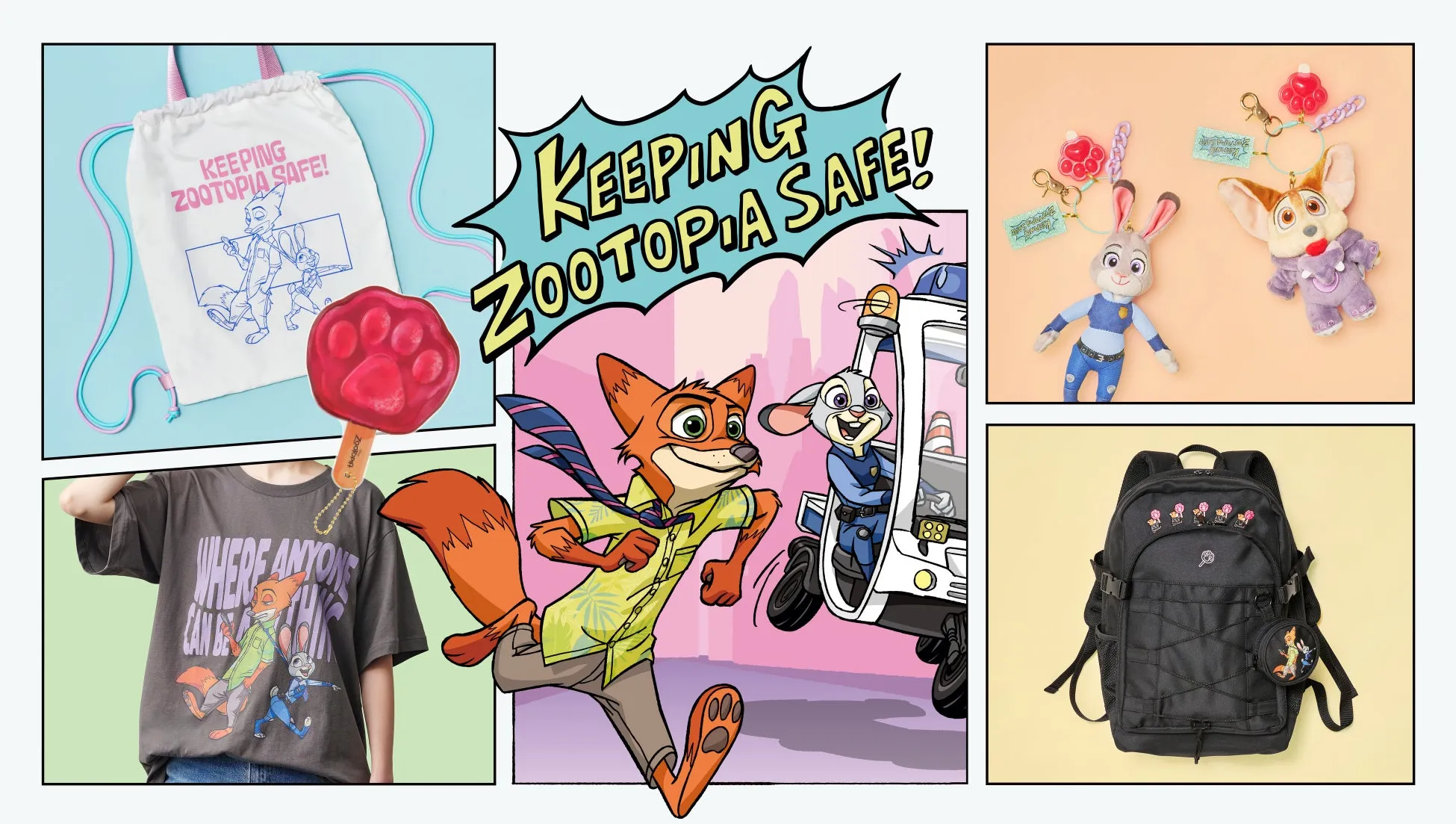 【ズートピア】ディズニーストアの「ZOOTOPIA COMIC STYLE」が最高に可愛い！