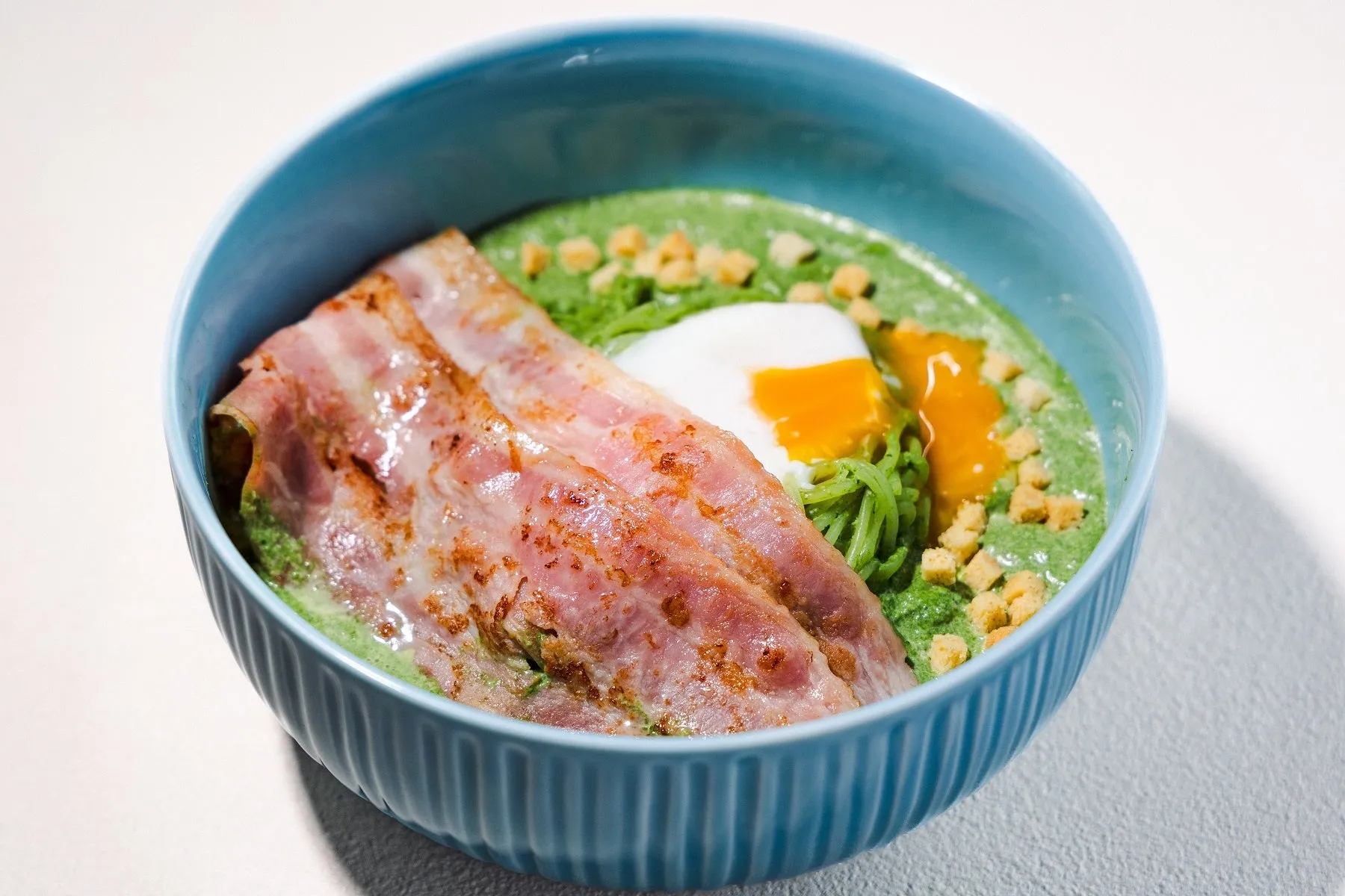 ほうれん草のポタージュ冷麺