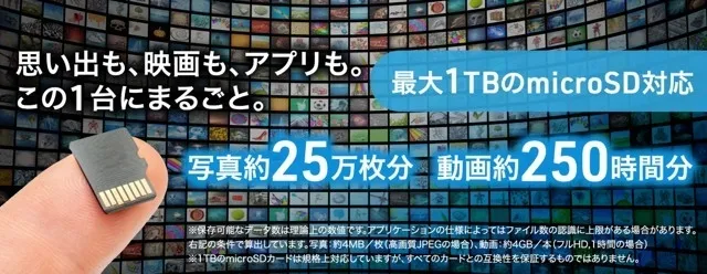 思い出も、映画もこの1台にまるごと保存