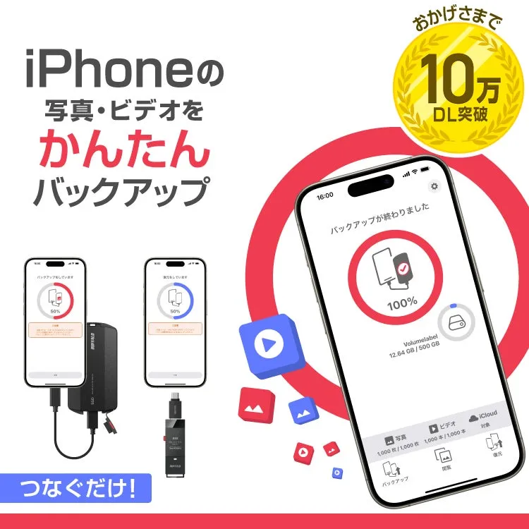 写真バックアップアプリ