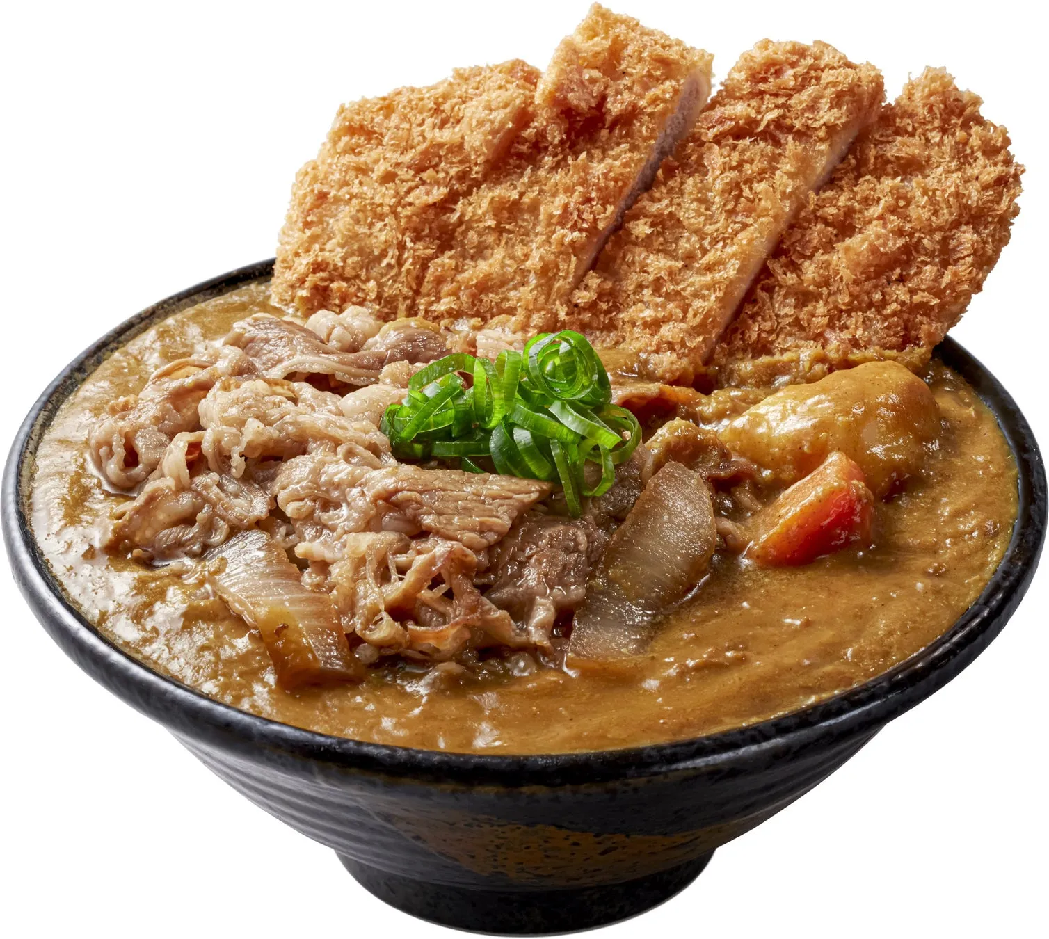 あふれ盛り肉カレーうどん