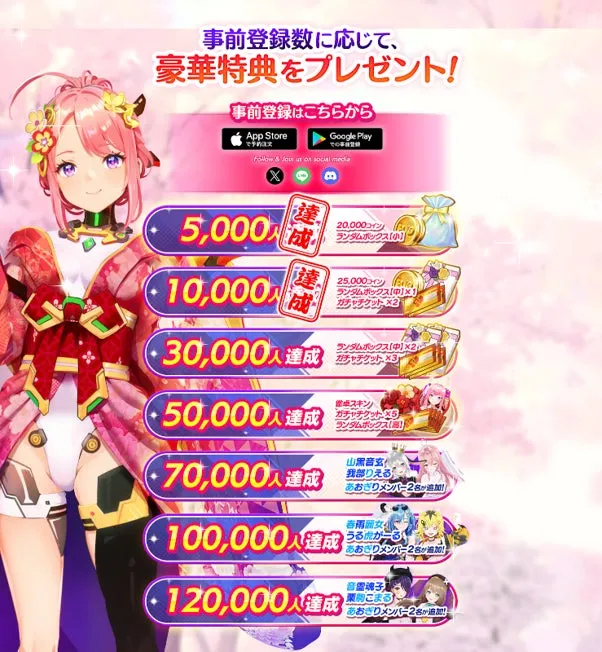 事前登録特典イメージ