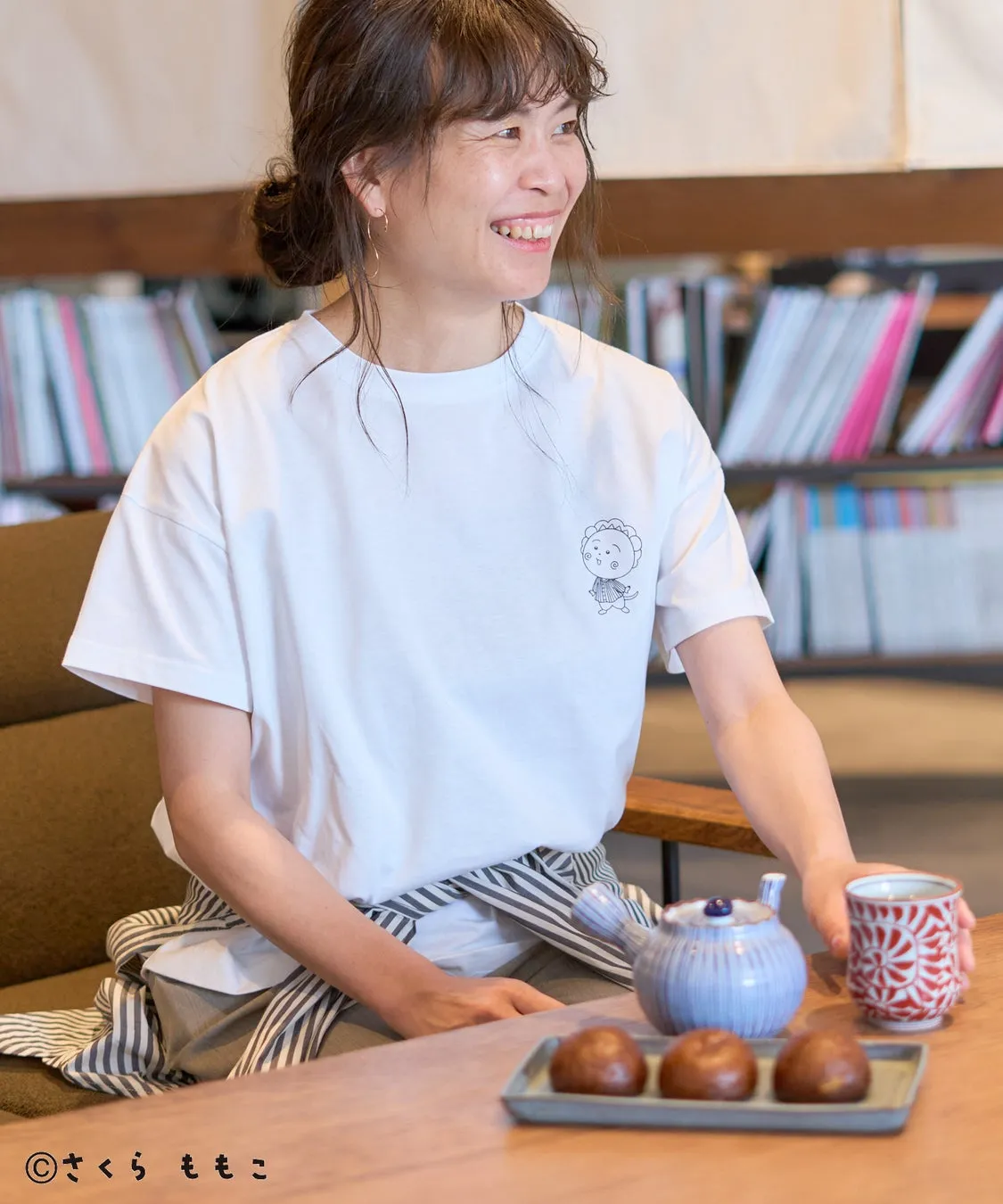 コジコジ プリントTシャツ ホワイト