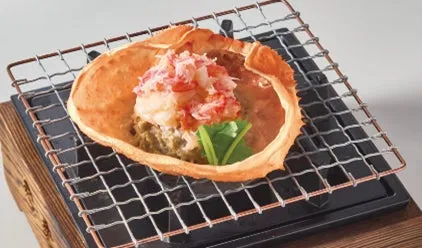 かに味噌甲羅焼き