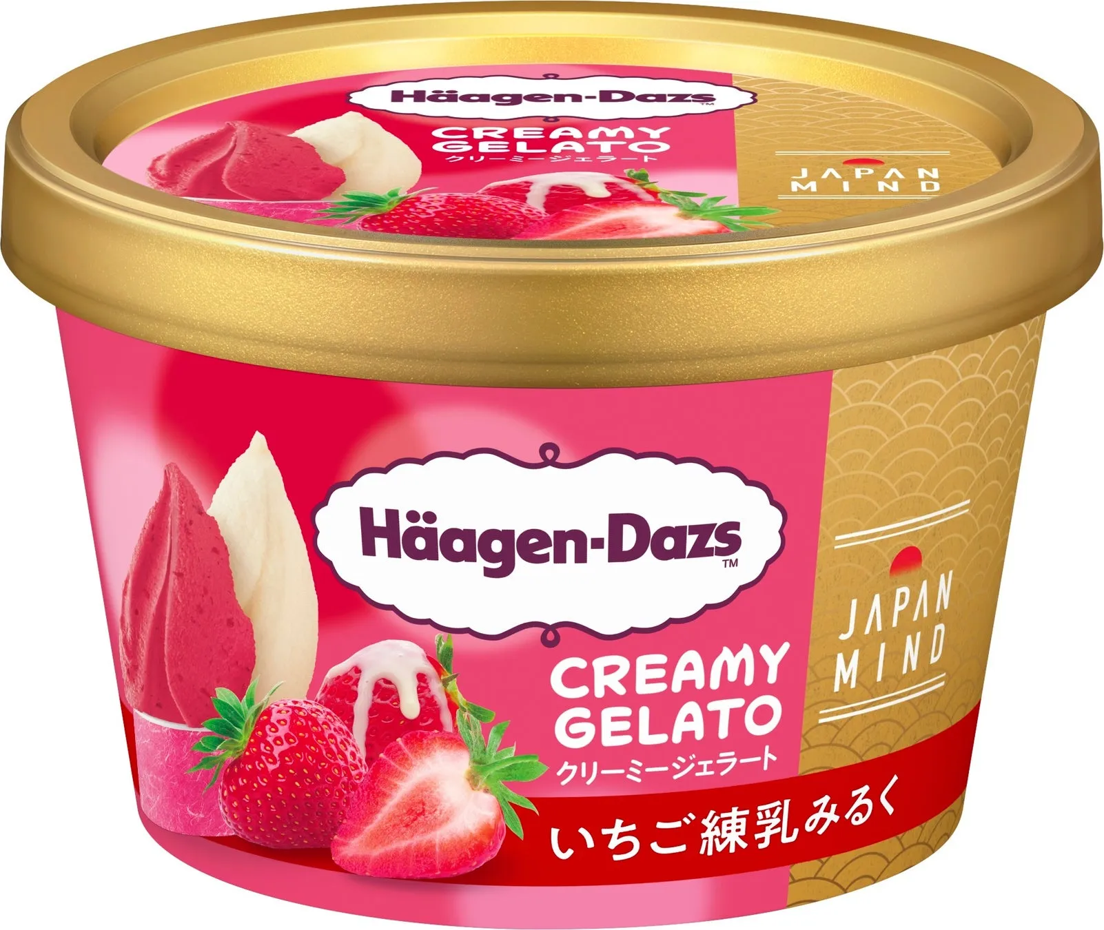 ミニカップ CREAMY GELATO『いちご練乳みるく』