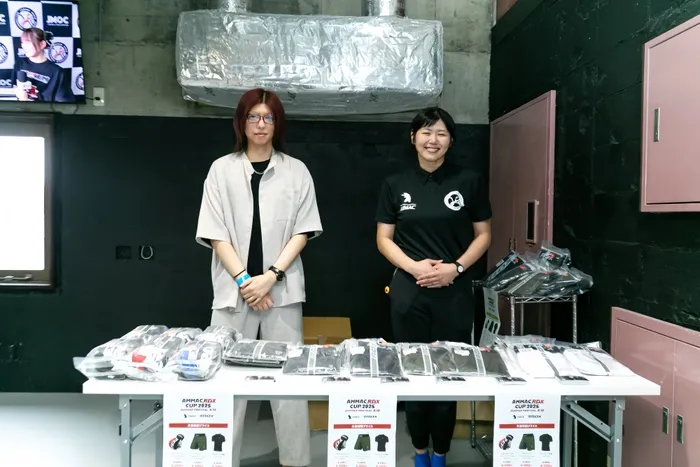 会場内のRDX製品販売ブース