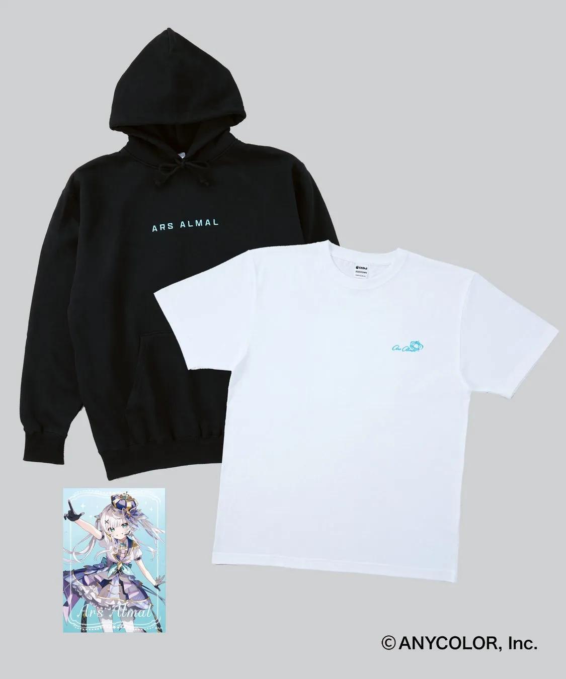 アルス・アルマル × ZOZOTOWN Tシャツ＆フーディセット（クリアカード付き）（等身イラストver.）