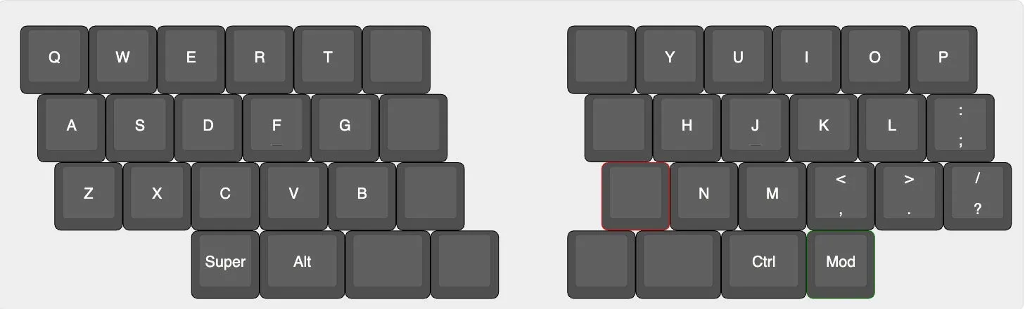 Remapを使ったキーマップ変更画面例2