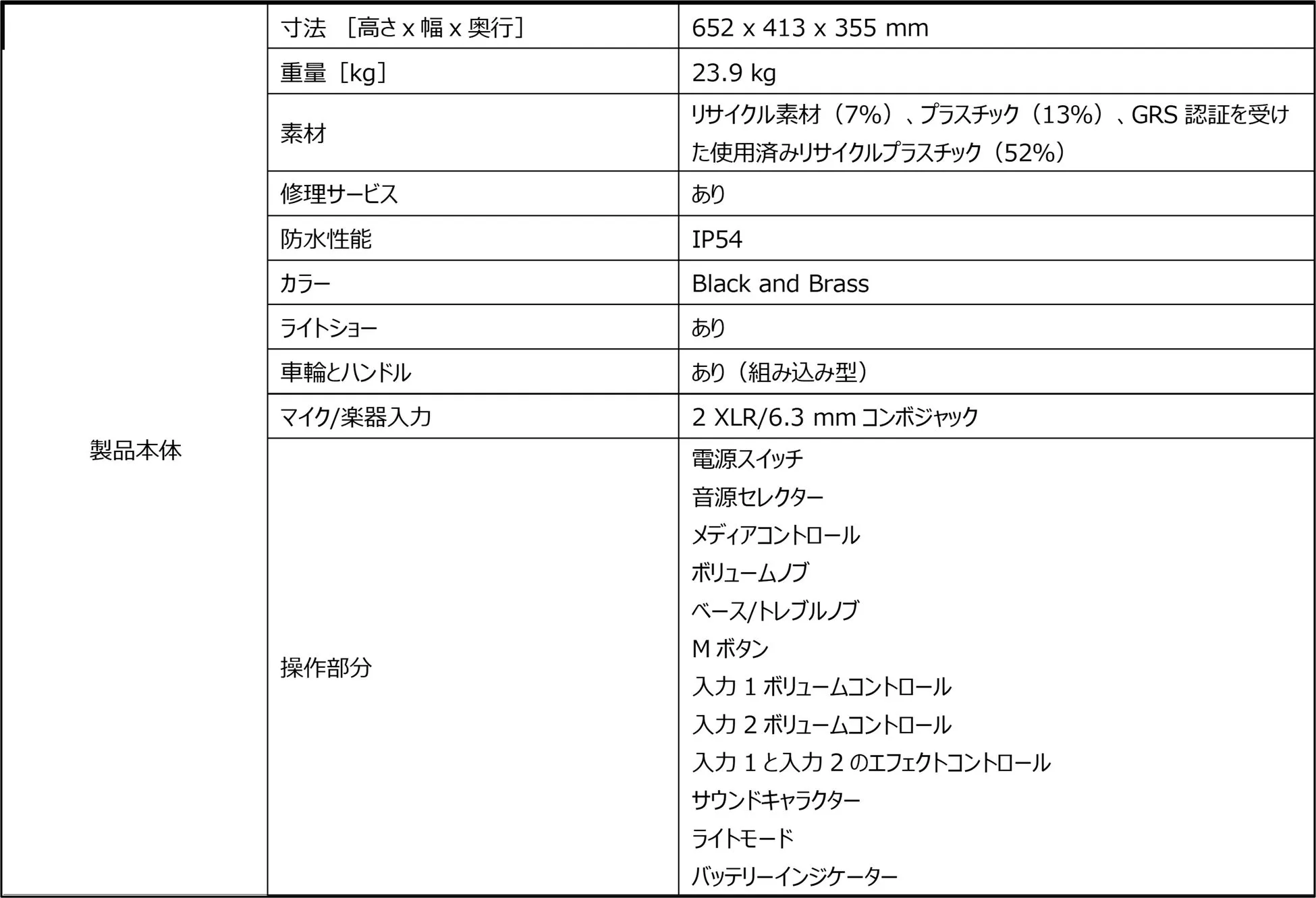 技術仕様1